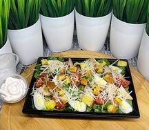 Салат Цезарь с креветками