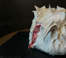 Меренга с клюквой