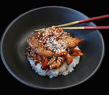 Рис по-японски с курицей
