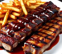 Свиные ребрышки BBQ