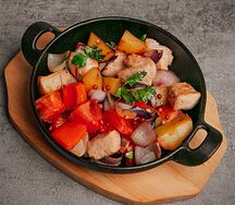 Жареха с курицей