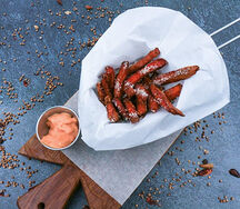 Батат фри с пармезаном