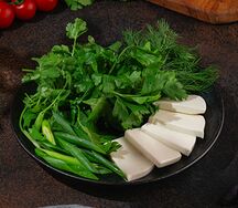 Брынза с зеленью