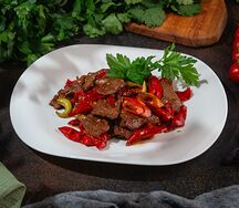 Говядина с острым перцем