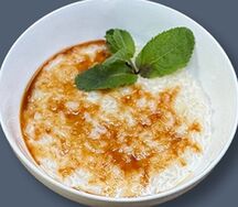Каша рисовая с пломбиром