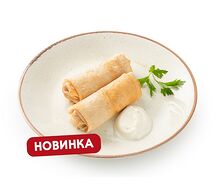 Гречневые блинчики с курицей и грибами