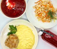 Бизнес-ланч с курицей
