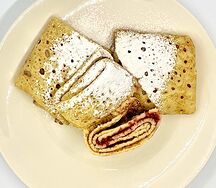 Блинчики с малиной