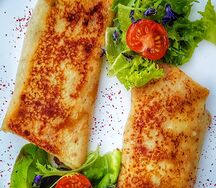 Блинчики с сыром и ветчиной