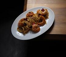 Паста с креветками