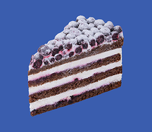 Торт с черной смородиной