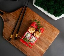 Запеченный с креветкой