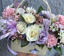 Композиция в сумочке нежная
