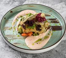 Треска с овощами