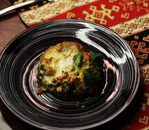 Запеченная брокколи под сыром