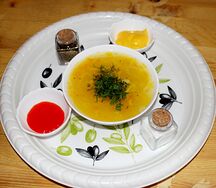Лапша куриная с мясом