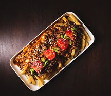 Картофель фри с сочным фаршем