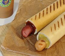 Френч-дог XL с альпийской говяжьей сосиской 