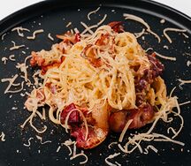 Паста с беконом