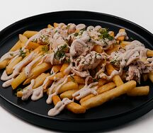 Сытый батя с отварным цыпленком