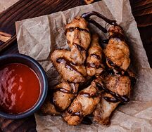 Куриные крылья в соусе BBQ