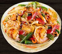  Wok с креветками