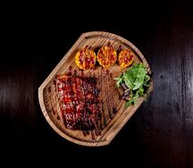 Ребра в соусе терияки с кукурузой