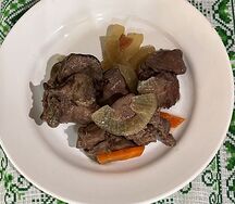 Печень куриная в сливочном соусе