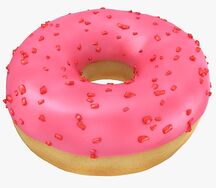 Клубничный пончик