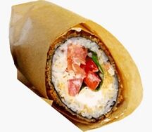 Биг ролл с копченой курицей