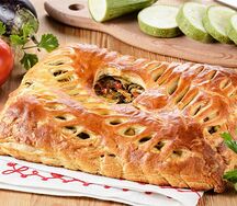 Пирог с овощами на гриле