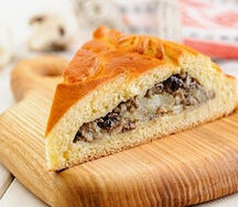 Пирог постный с картофелем и грибами