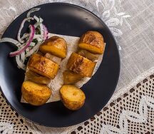 Картофель на мангале