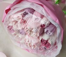 Букет из крупных зефирных цветов (малый) 