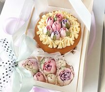 Набор Медовик с зефирными цветами