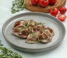 Пельмени с уткой и яблоками