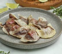 Вареники с вишней и апельсином