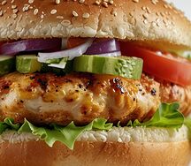 С курицей гриль