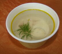 Бульон куриный с яйцом