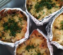 Жульен из курицы с грибами