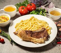 Галушки с говядиной