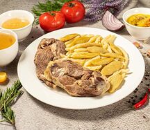 Галушки с бараниной