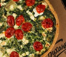 Киш со шпинатом 1/2