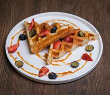 Венские вафли с карамелью