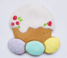 Имбирный пряник Куличик с яйцами