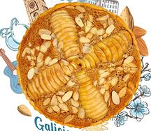 Миндальный киш с грушей