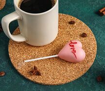 Пирожное кейк-попс Сердце