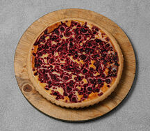 Киш творожно-малиновый