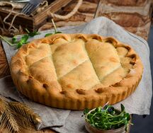 Киш с капустой и яйцом