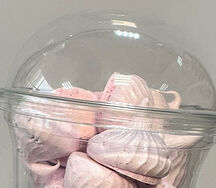 Безе малиновое в стакане